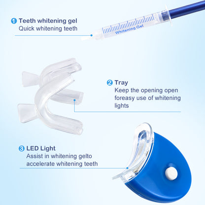 Kit de Blanchiment Dentaire Pro LED – Sourire Éclatant en 7 Jours ✨